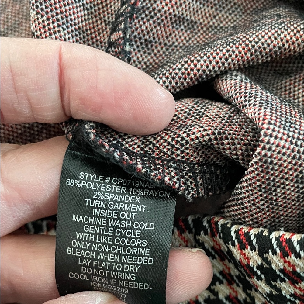 Sanctuary Women's Plaid Pants- Brown and Black - Picture 5 of 5
